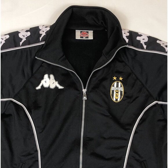 Kappa Juventus Team Warm Up Black Zip Jacket Size Men’s Size Medium Serie A - Picture 5 of 11